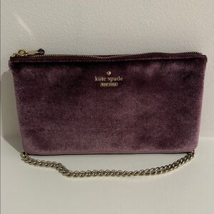 Kate Spade Tillie Dawn Place Velvet Crossbody Purse NWOT